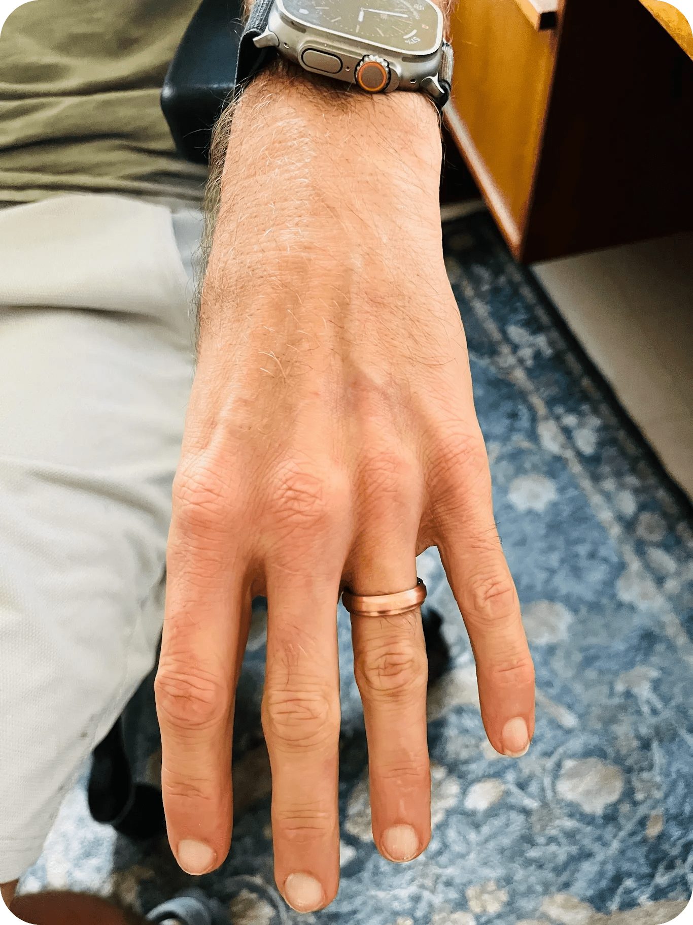 Copper Moxie | Men's Copper, Jade & Titanium Wedding Ring - Minter and Richter Designs